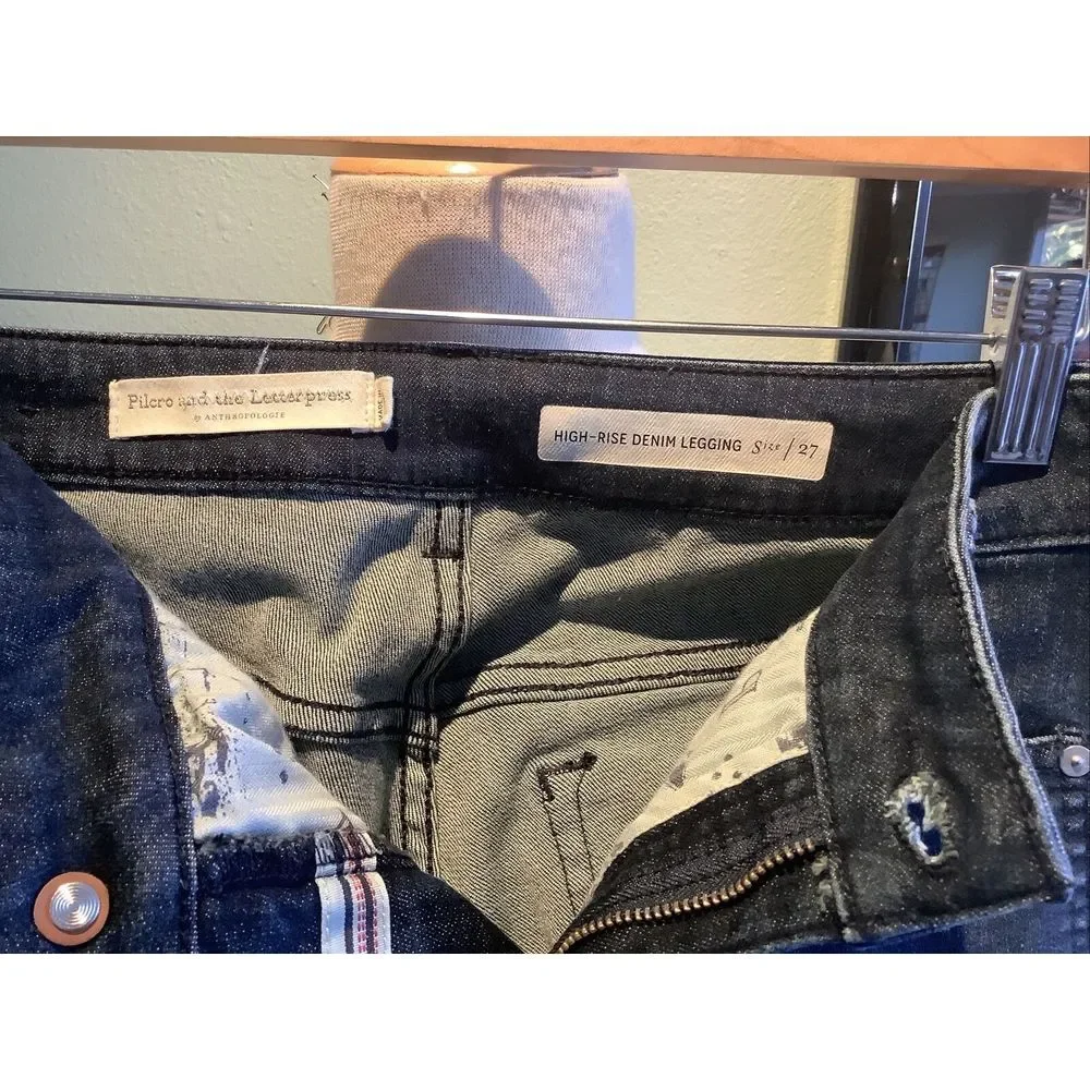 Pilcro And The Letterpress High Rise Denim Legging Size 27